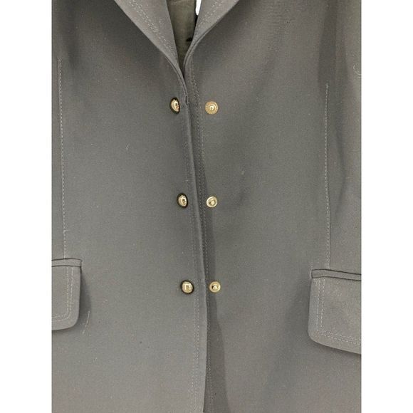 Women’s Tahari Arthur Levine 12P navy blazer business career 1721 Lined Notch - Picture 3 of 7